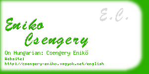 eniko csengery business card